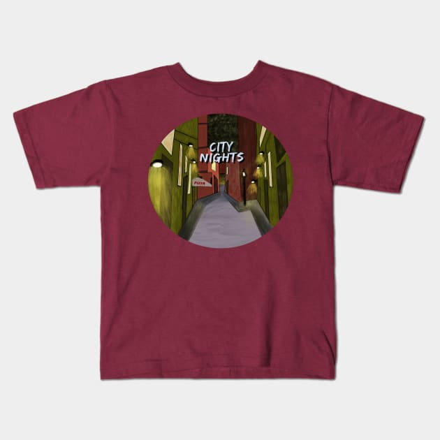 City Nights Kids T-Shirt by Milasneeze